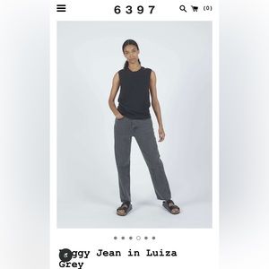 COPY - 6397 Baggy Jeans size in Luiza Grey in size 28